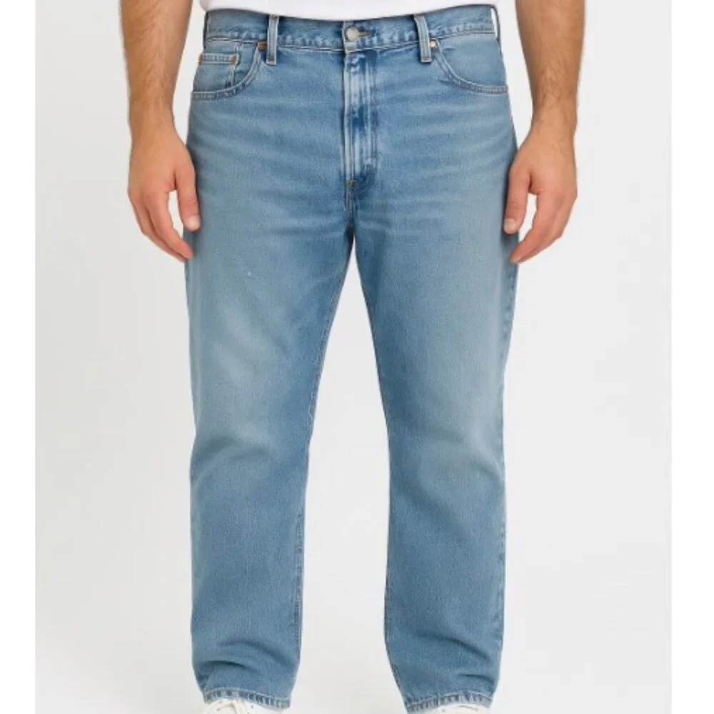 Levi’s 505 Regular Fit Straight Leg Jeans Light Wash Blue 40x32